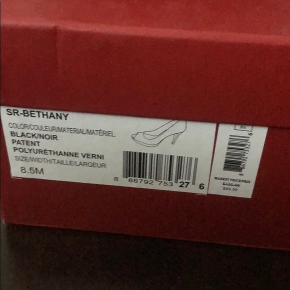 New Saks Fifth Avenue Black Heels 8.5 - Picture 5 of 5